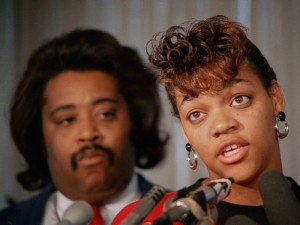 Tawana Brawley, with the Rev. Al Sharpton, in 1988.