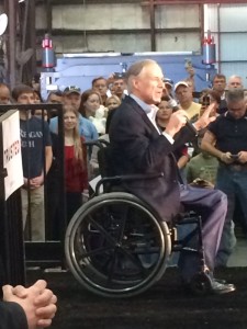 Texas Governor Greg Abbott introduced and endorsed Ted