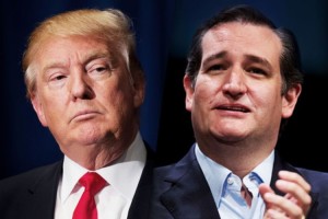 Donald Trump and Ted Cruz, two anti-establishment badasses running for President